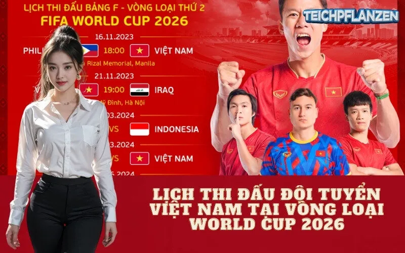 Lịch thi đấu Đội tuyển Việt Nam tại Vòng Loại World Cup 2026