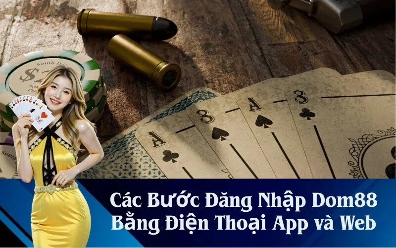 Các Bước Đăng Nhập Dom88 Bằng Điện Thoại App và Web